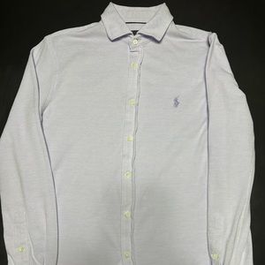 Polo Ralph Lauren Featherweight Mesh Shirt in Light Mauve
